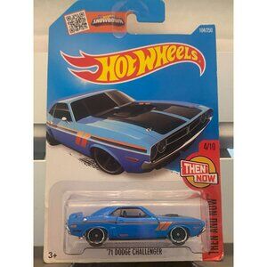 Hot Wheels 71 Dodge Challenger Die-Cast Car 1:64 Scale Then & Now Series New